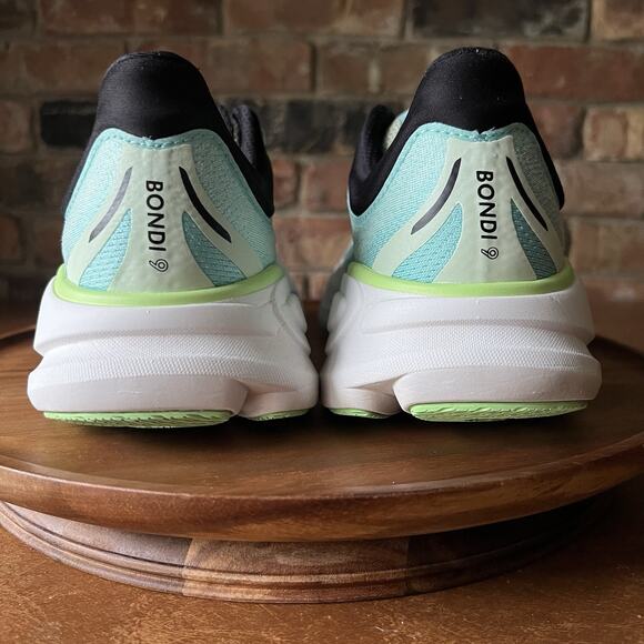 Hoka One One Bondi 9 Luna Moth Blue Spark Men's 8.5 Road Running Shoes Sneakers - Picture 8 of 16